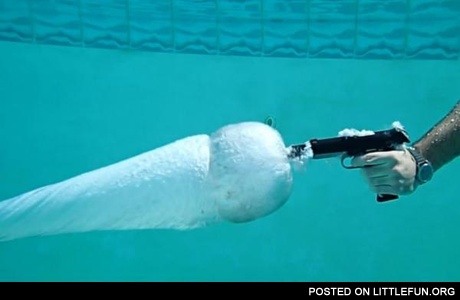Underwater gun shot