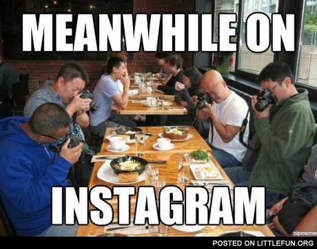Meanwhile on instagram