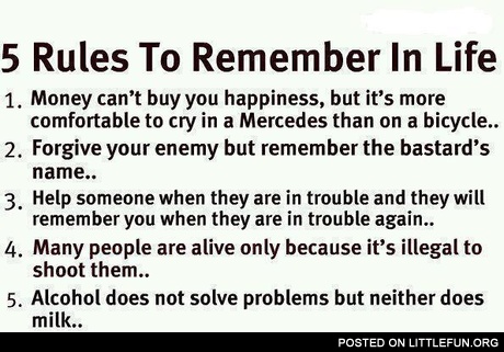 More comfortable to cry in a Mercedes than on a bicycle