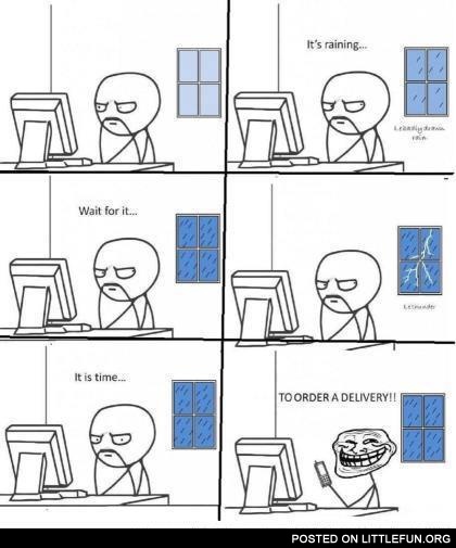 It's time to order a delivery