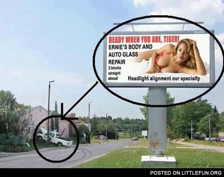 Well, now he needs to repair his car