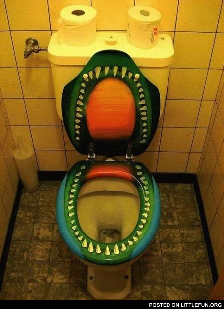 Creative home idea. Crocodile pan.