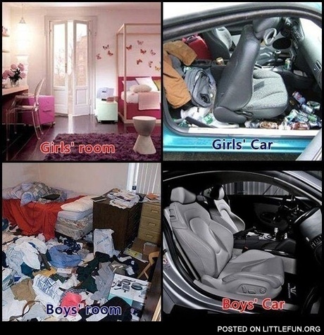 Girls' car vs. Boys' car