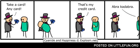 That's my credit card