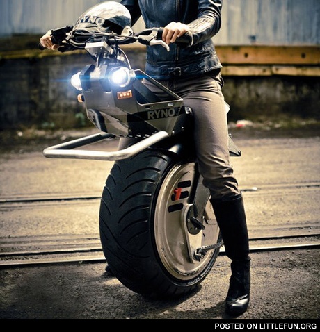 Futuristic motorbike
