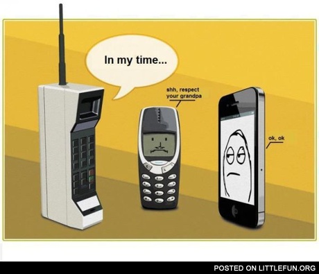 Nokia, iPhone and some unknown cell phone