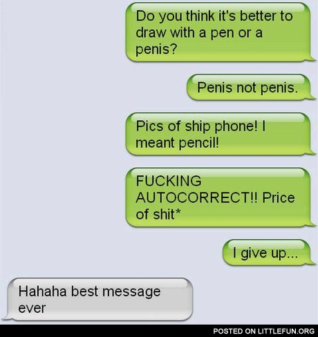 Cell phone and autocorrect