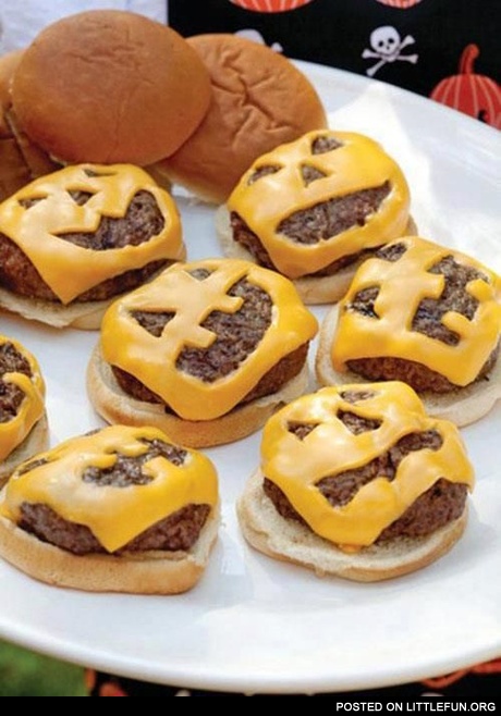 Halloween burger