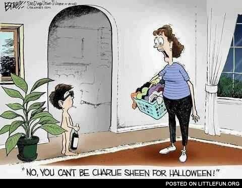 Charlie Sheen costume