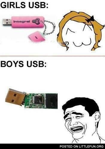 Girls and boys usb flashdrive