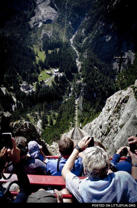 Gelmerbahn cable in Switzerland