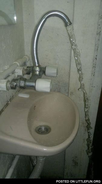 Everything is ok with the sink, trust me, I'm an engineer.