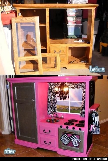 Entertainment center kitchen.