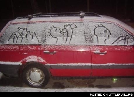 Christmas car