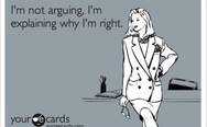 I'm not arguing