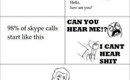 98% of Skype calls