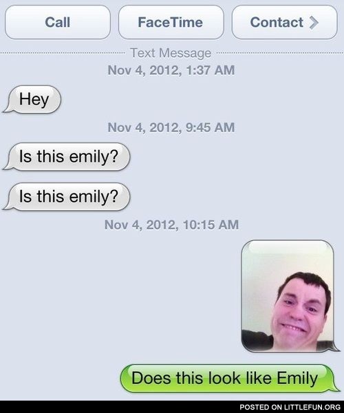 iPhone sms: Emily