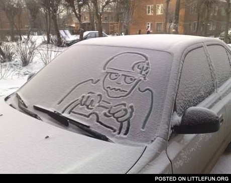 Winter and car