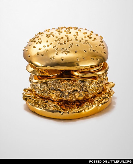 Golden hamburger