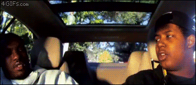 Hiding in the car - awesome window tint