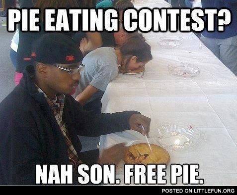 Pie eating contest