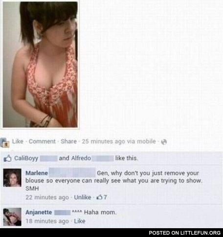 Why don't you just remove your blouse