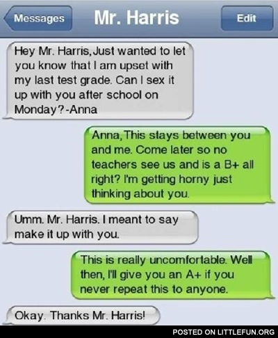 Can I sex it up with you after school or How to get A+
