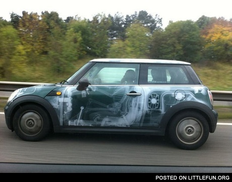 Vehicle Vinyl Graphics X-ray Car