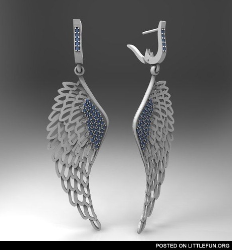 Wings earrings