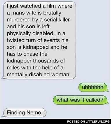 I just watched a film