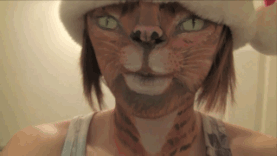 Catface bodyart