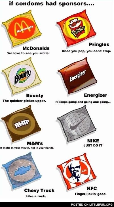 If condoms had sponsors