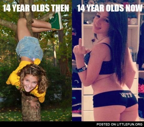 14 year olds then and now
