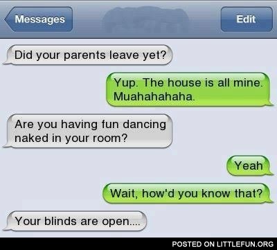 Dancing naked in your room