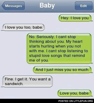 "Hey, I love you" trick
