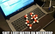 I got water on my laptop