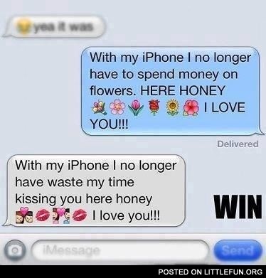 With my iPhone