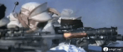 Crazy cat and blasters