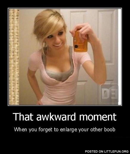 That awkward moment when you forget