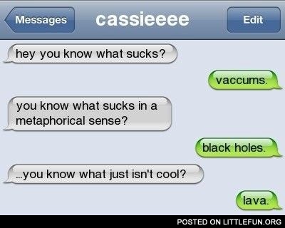 You know what sucks?
