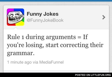 Rule 1 during arguments
