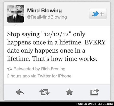 Stop saying 12/12/12
