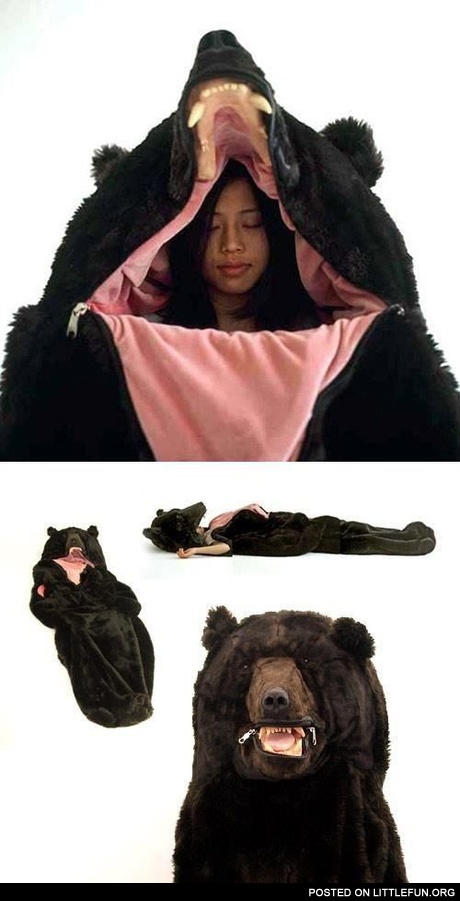 Bear sleeping bag