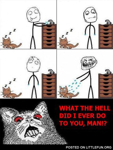 In the bathroom