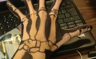 I draw on my hand a lot