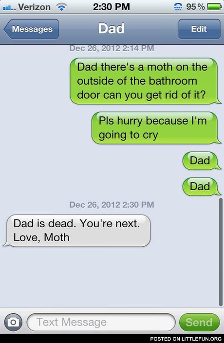 Angry moth