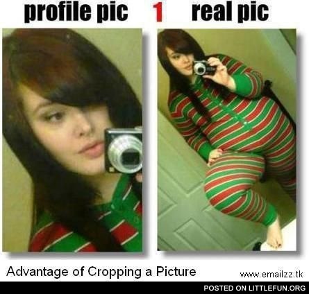Advantage of cropping picture