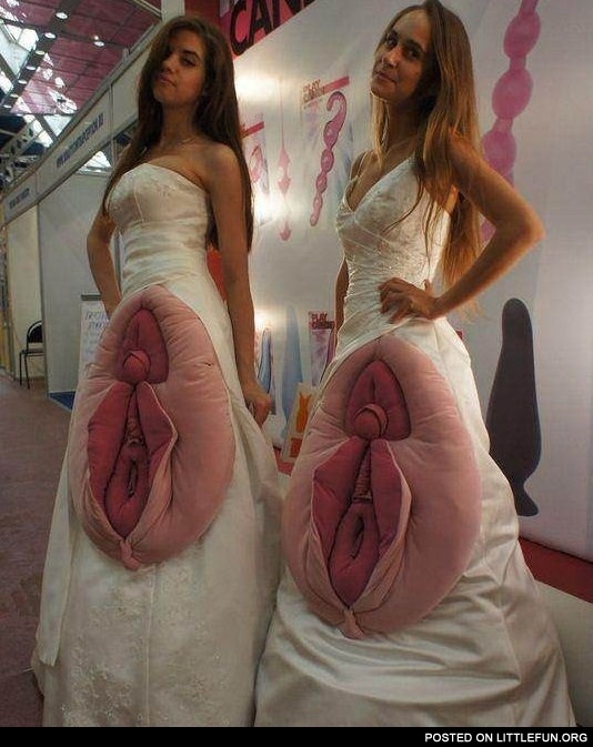 Unusual wedding dress