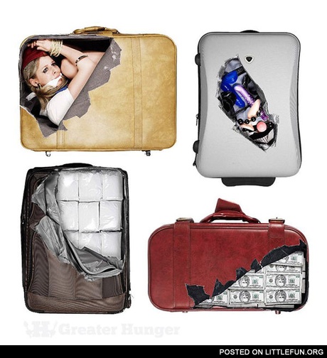 Creative suitcase stickers