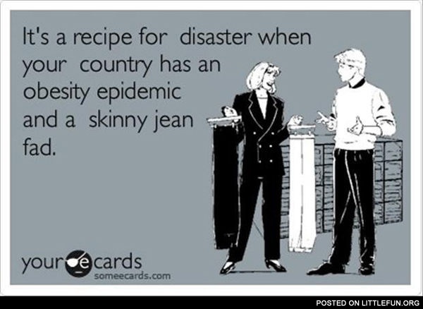 Skinny jeans in your country